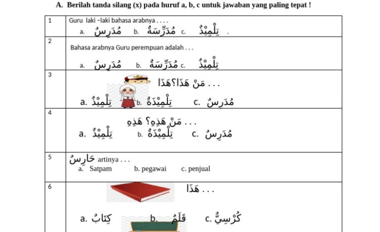 Rahasia Ujian Sekolah Bahasa Arabnya 2026 Dijamin Nilai Terbaik Tentu Memukau