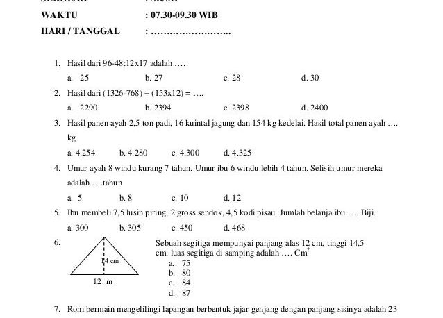Ternyata Ini 7 Trik Jitu Lulus Ujian Sekolah Anak Kelas 6 Matematika Lancar