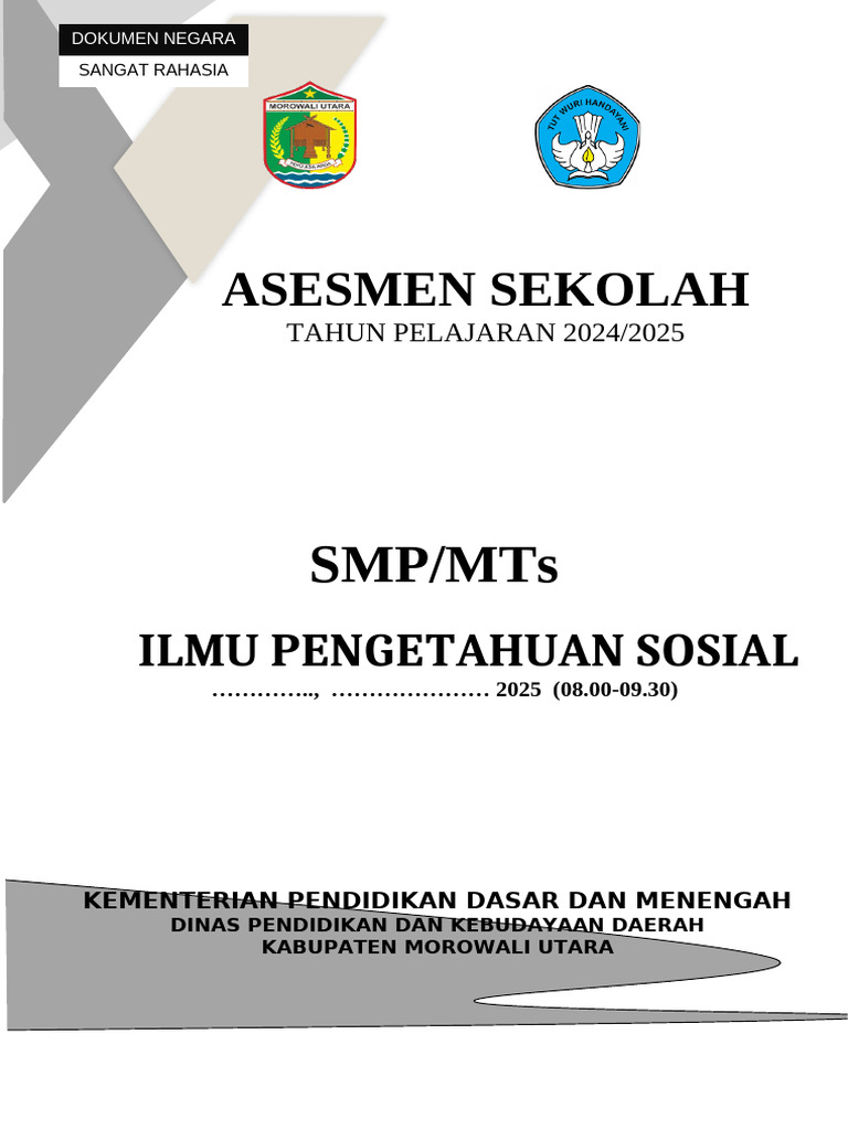 UJIAN SEKOLAH IPS SMP-2025 Revisi 2 PDF